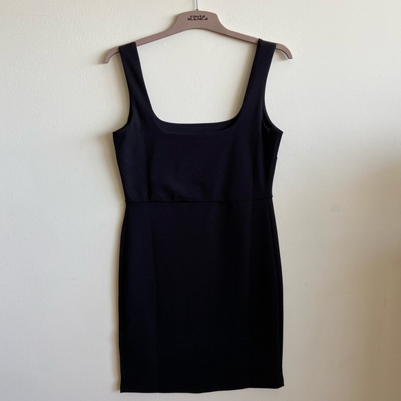 Square Neck Little Black Dress - Picture 2 of 5